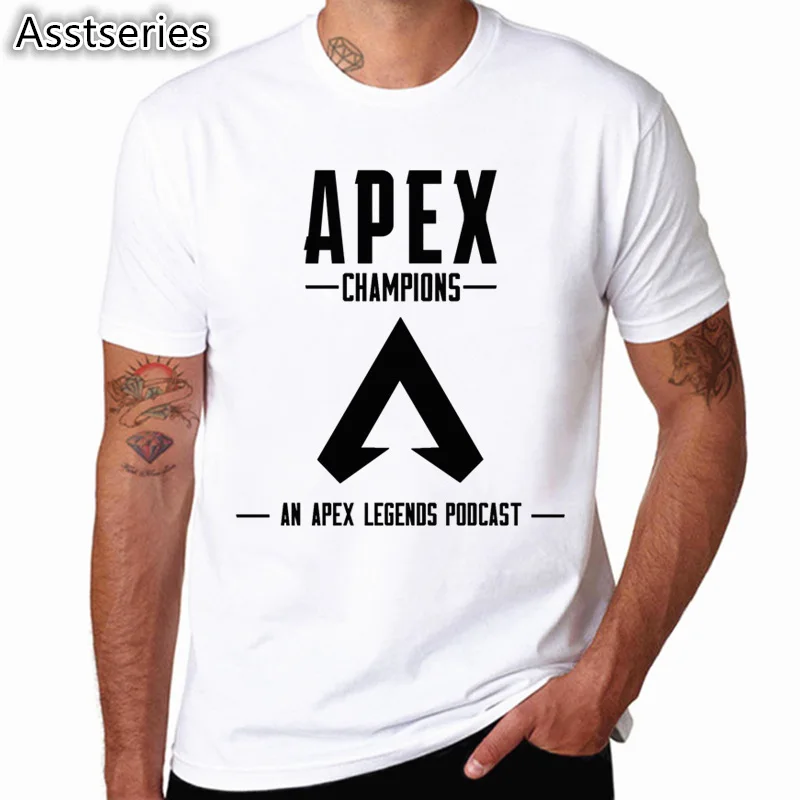 Apex Legends игровая футболка мужские летние популярные мужские футболки с коротким рукавом футболки для взрослых игровая рубашка плюс размер HCP4560 - Цвет: HCP4560F
