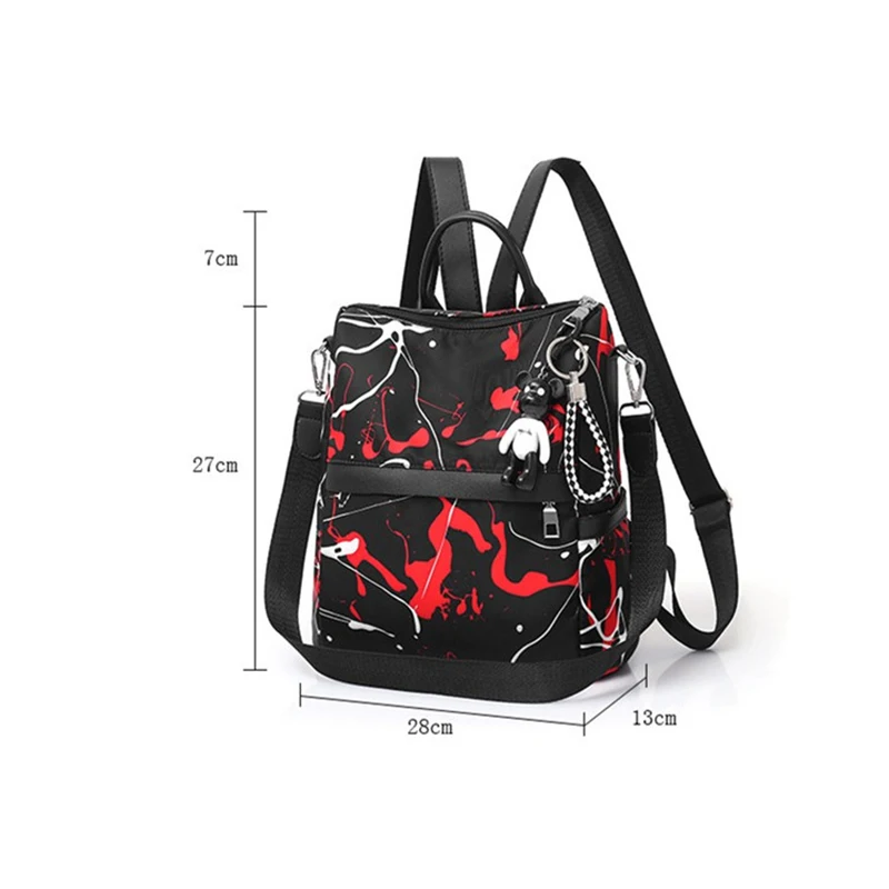 Модный Оксфордский рюкзак с панелями школьные сумки для подростков кулон