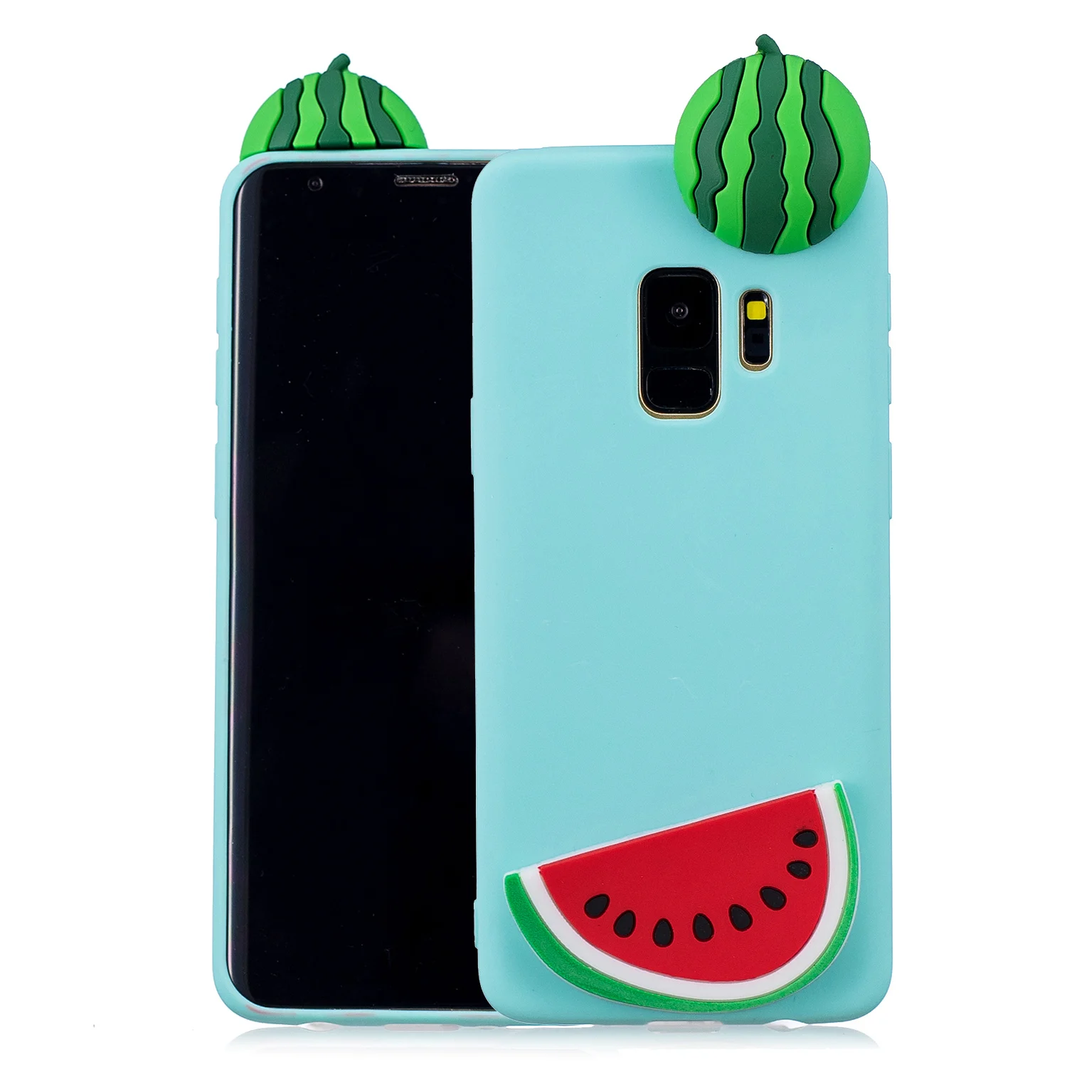 Мягкий кожаный TPU крышка для samsung Galaxy S9 PLUS чехол со стереоскопическим 3D животных с