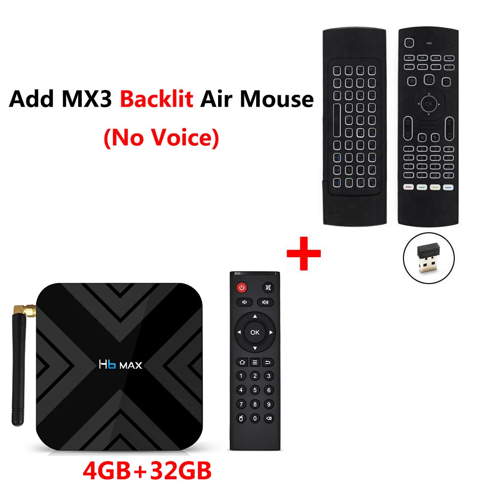 H6 MAX add MX3L H6 MAX Smart tv Box Android 9,0 4 Гб ОЗУ 32 Гб ПЗУ Allwinner H6 медиаплеер 2,4G 5G Wifi Bluetooth 4,1 4K HD телеприставка vs H96 - Цвет: H6 MAX add MX3L