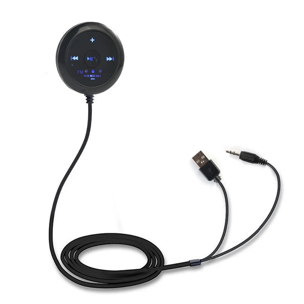 SOONHUA 3,5 мм Автомобильный Bluetooth беспроводной адаптер автомобильный AUX стерео аудио Громкоговоритель Поддержка Bluetooth Hands-Free