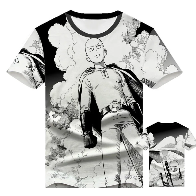 Cosroad Аниме One Punch Man Saitama Genos косплей футболка для мужчин и женщин с коротким рукавом