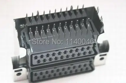 1PCS for Imported Skate double 42P SCART European standard TV cable line female plug and socket connector | Обустройство дома