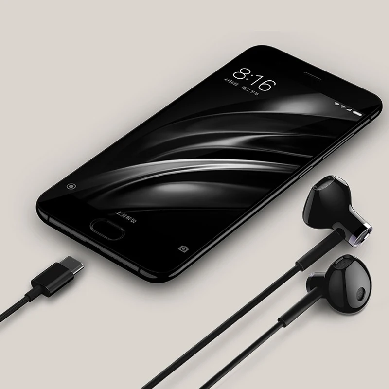 Оригинальные гибридные наушники вкладыши Xiaomi с двойным драйвером постоянного
