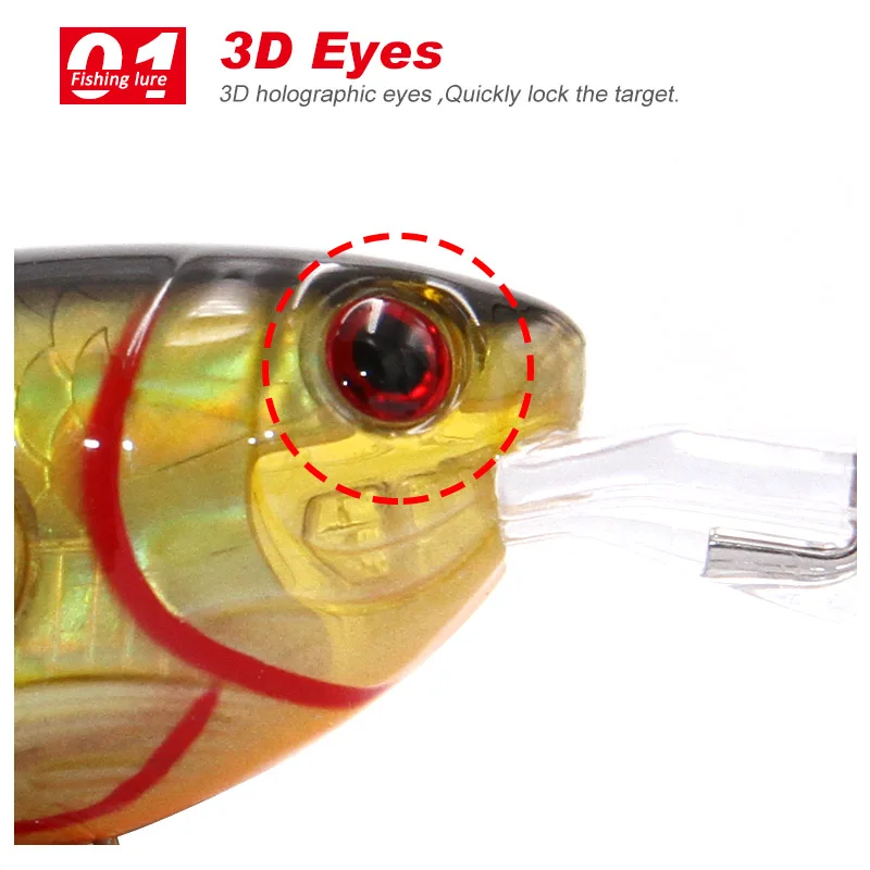 TacklePRO M07 кренкбейт рыболовные приманки Плавающий Гольян 50 мм 10 г 1,8-3,9 м 1 шт. приманка жесткая Морская Рыбалка снасти глубокий дайвинг