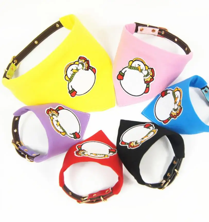 Маленький собачий ошейник бандана для домашних животных Кошки поводок набор