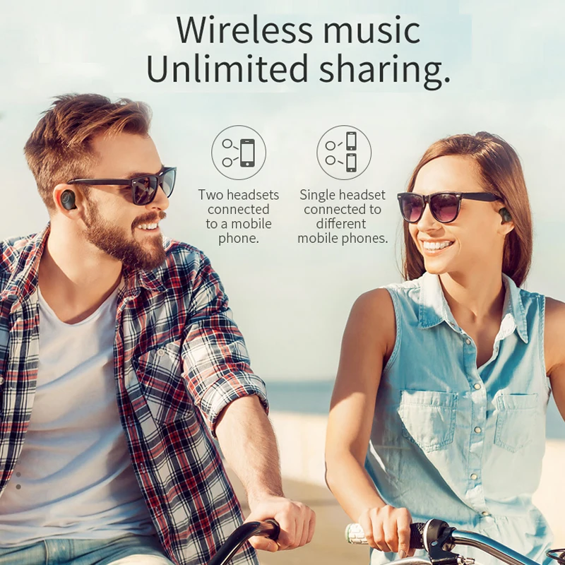 HOCO новые мини Близнецы Bluetooth 5 0 наушники 3D стерео невидимые истинные беспроводные