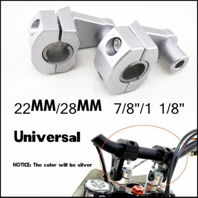 2 шт. алюминиевые зажимы для Руля Мотоцикла 22 мм 7/8 дюйма | Автомобили и мотоциклы