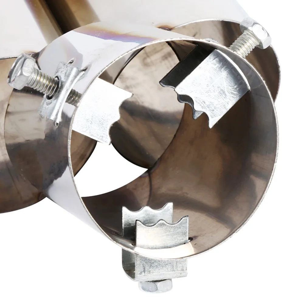 1 шт. универсальный автомобильный глушитель наконечник из нержавеющей стали отделка для труб