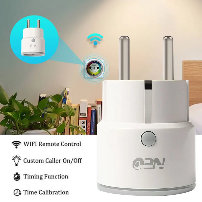 NEO COOLCAM Wifi Smart Plug EU розетка для Alexa, Google Home, IFTTT выход с таймером дистанционного управления через мобильный телефон