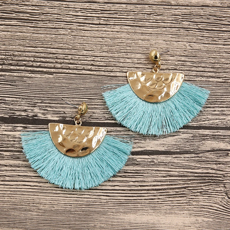 STRATHSPEY вентилятор ручной работы в форме кисточек серьги для женщин винтажные