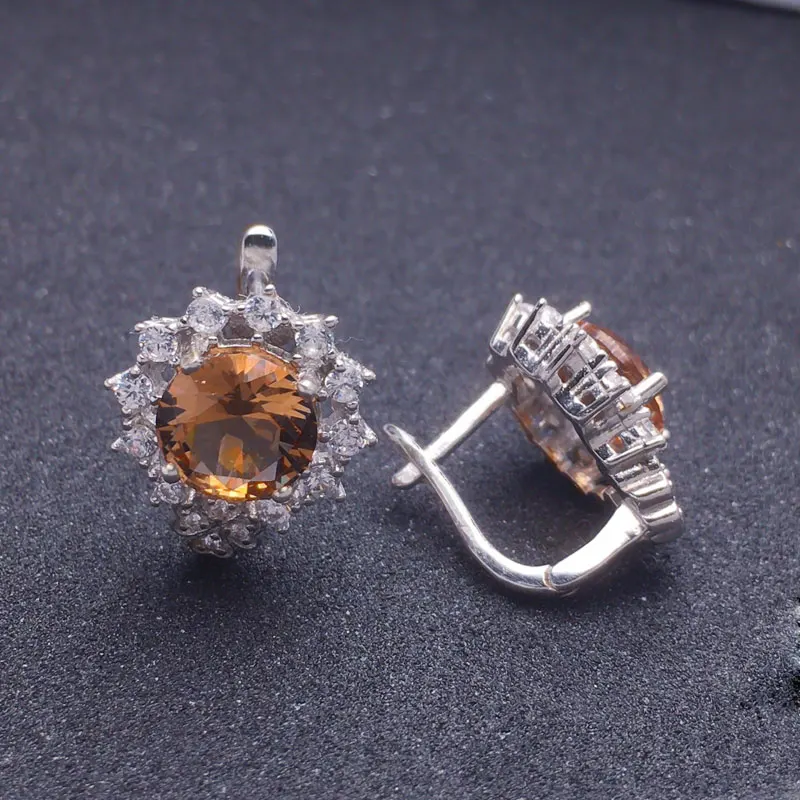 Женские свадебные серьги CSJ ювелирные украшения из стерлингового серебра 925