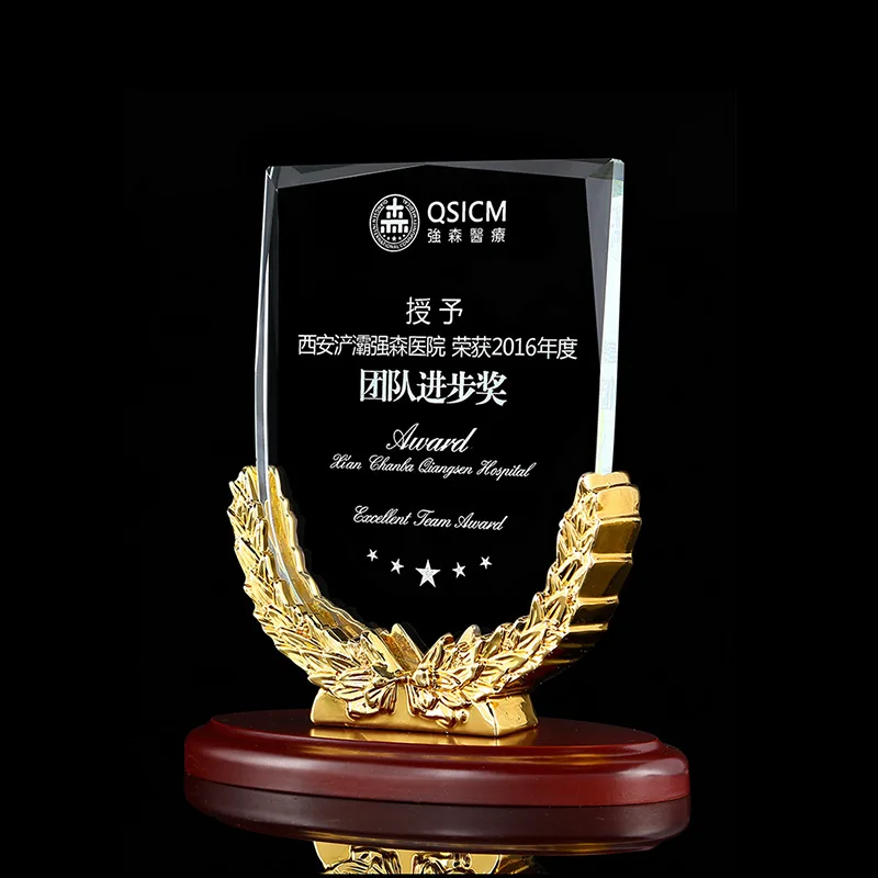 На заказ хрустальный трофей для легкой атлетики Кубок чемпионов спортивные