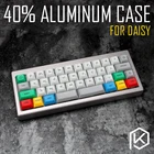 Чехол из анодированного алюминия для клавиатуры daisy 40% на заказ, акриловые панели, акриловый диффузор, поворотный Бандаж с ромашками