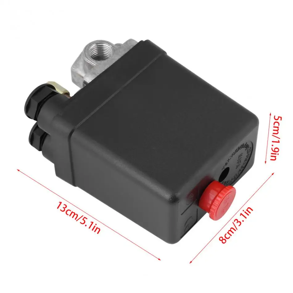 90PSI-120PSI 16A четыре порта переключатель давления для воздушного компрессора