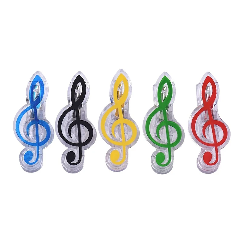 STARWAY 5pc Musical symbols shape Guitar Piano Scores Kawaii clips Bookmarks Paper multiple colour High Quality Music Clip | Спорт и