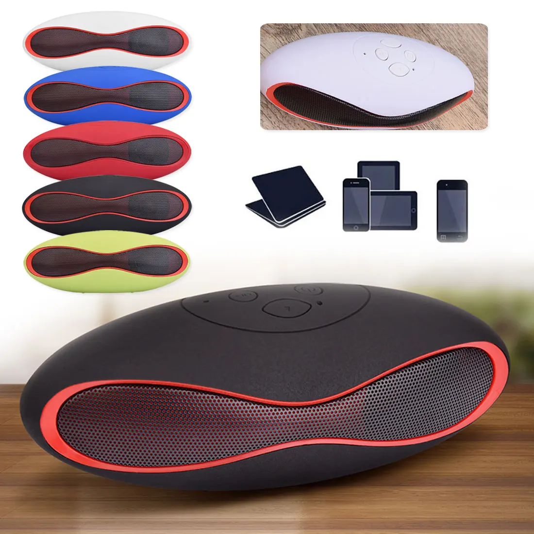 3D стерео музыка объемный USB супер бас Мини Bluetooth динамик Портативная звуковая система беспроводной динамик звук