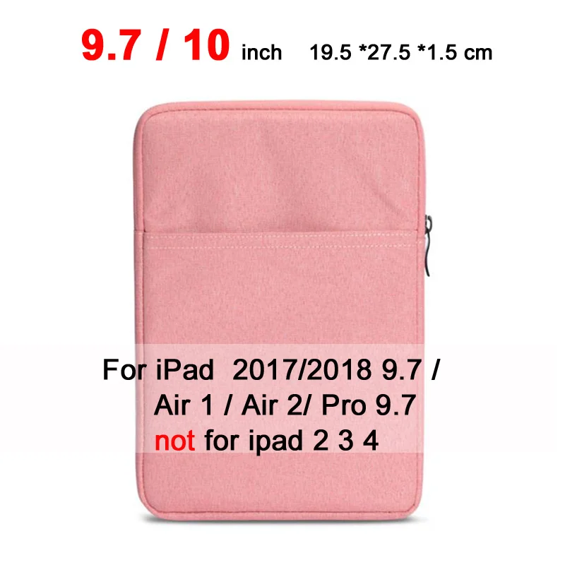 10-Pink-ND Ноутбук чехол Чехол для Apple iPad 2 3 4/iPad воздуха 1 2 3 /для i Pad 9,7 Pro 9,7 10,5 11 12,9 планшетный ПК чехол - Цвет: 10-Pink-ND