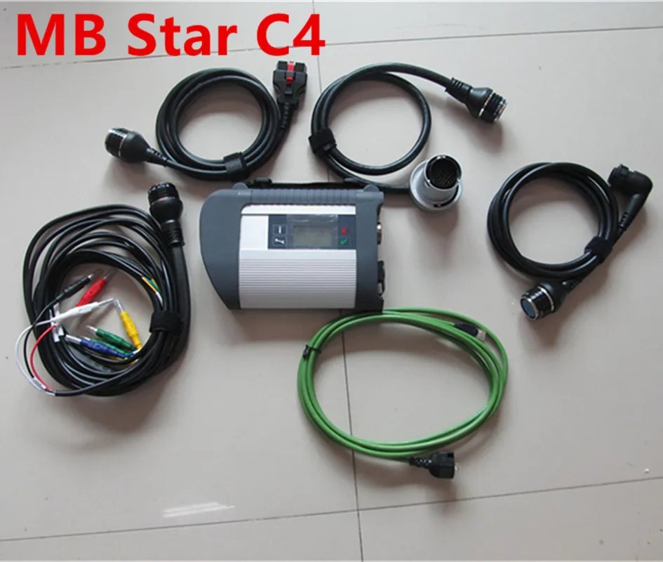 c4 Высокое Качество MB Star C4 SD Подключение с программным обеспечением,09 V SSD ноутбук CF19 работа для звездной диагностики c4 диагностический инструмент полный комплект - Цвет: c4