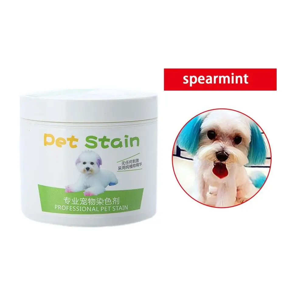 spearmint Новая производительность, гель-краска для волос для собак, профессиональный крем для волос, цвет волос, нетоксичный, сделай сам, окрашивающий воск, 3,51 унций/100 мл, Прямая поставка - Цвет: spearmint