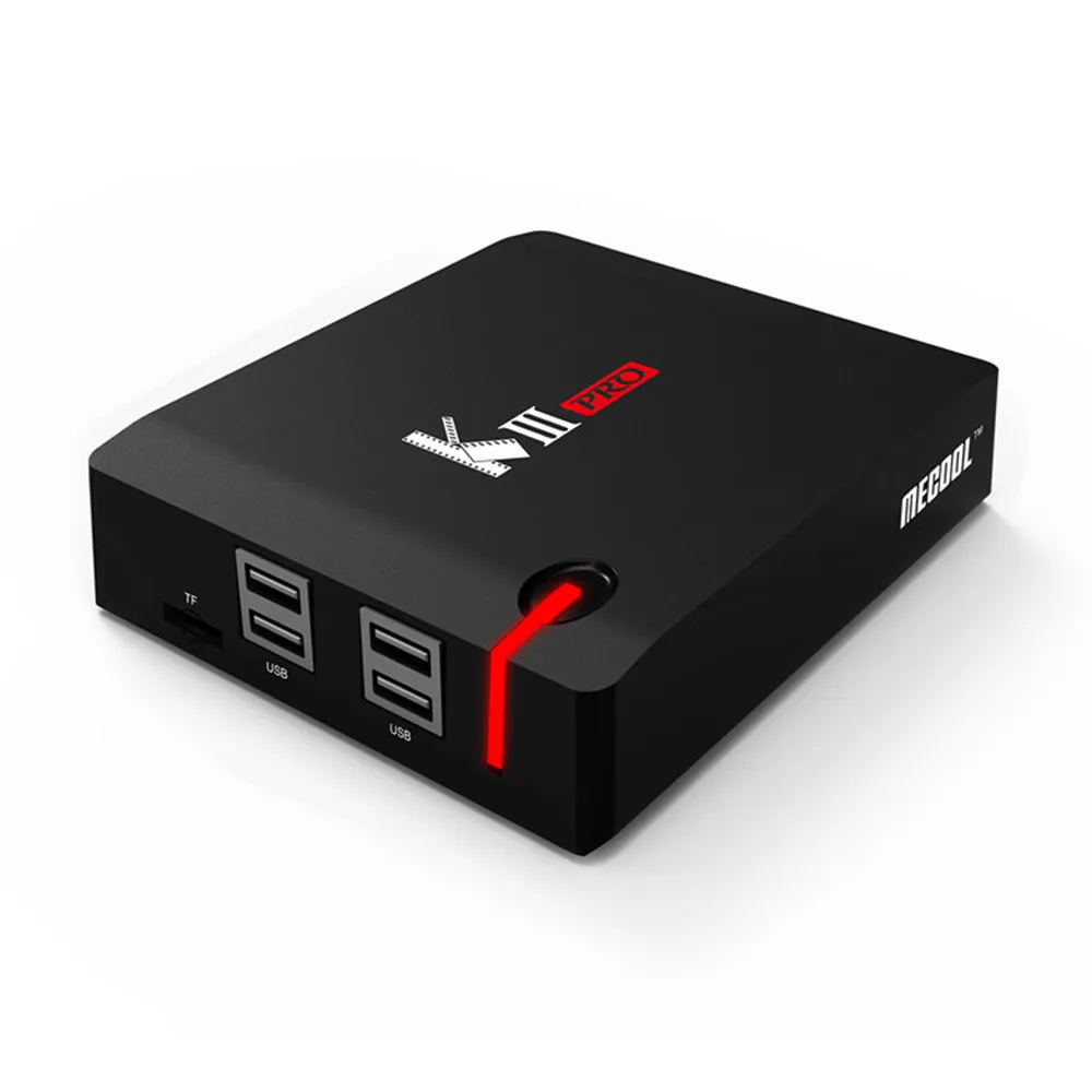 MECOOL KIII PRO DVB-S2 DVB-T2 DVB-C декодер ТВ-приставка Android 7 1 3 ГБ 16 K3 Pro Amlogic S912 4K