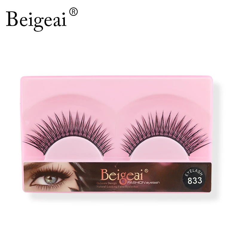 Новый 5 пар Поддельные Ресницы Расширение Ручной Длинный Толстый Beigeai Марка