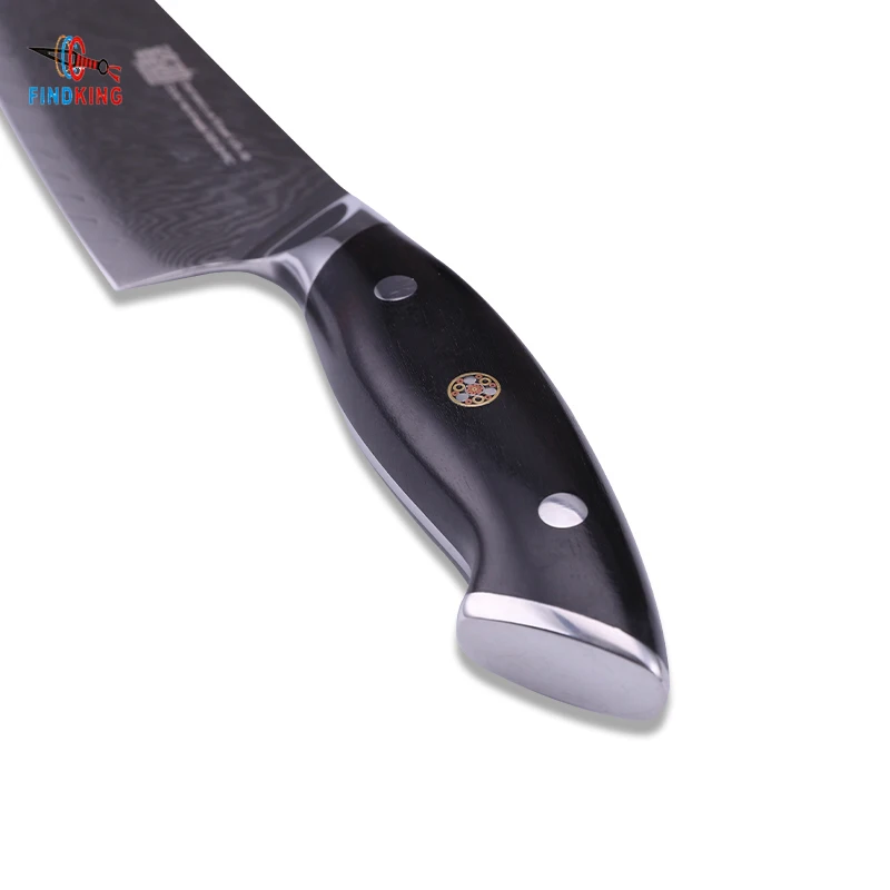 FINDKING профессиональный нож шеф повара Gyuto 67 слоев дамасской стали с деревянной