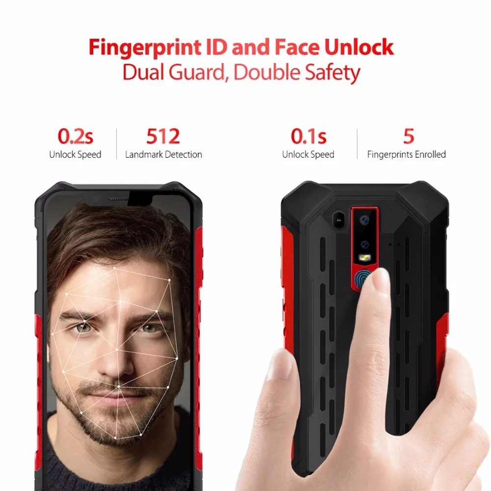 Ulefone Armor 6E мобильный телефон IP69K Водонепроницаемый Android 8,1 6," FHD+ Helio P7O Восьмиядерный 4 Гб+ 64 Гб беспроводной зарядки смартфон NFC