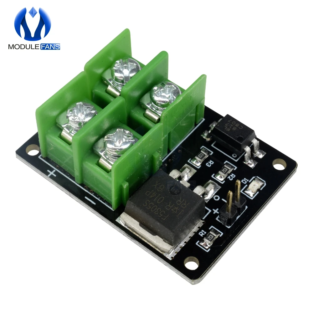3 в 5 в низкое управление Высокое напряжение 12 В 24 в 36 в переключатель Mosfet модуль для Arduino подключения IO MCU ШИМ управление скорость двигателя 22A