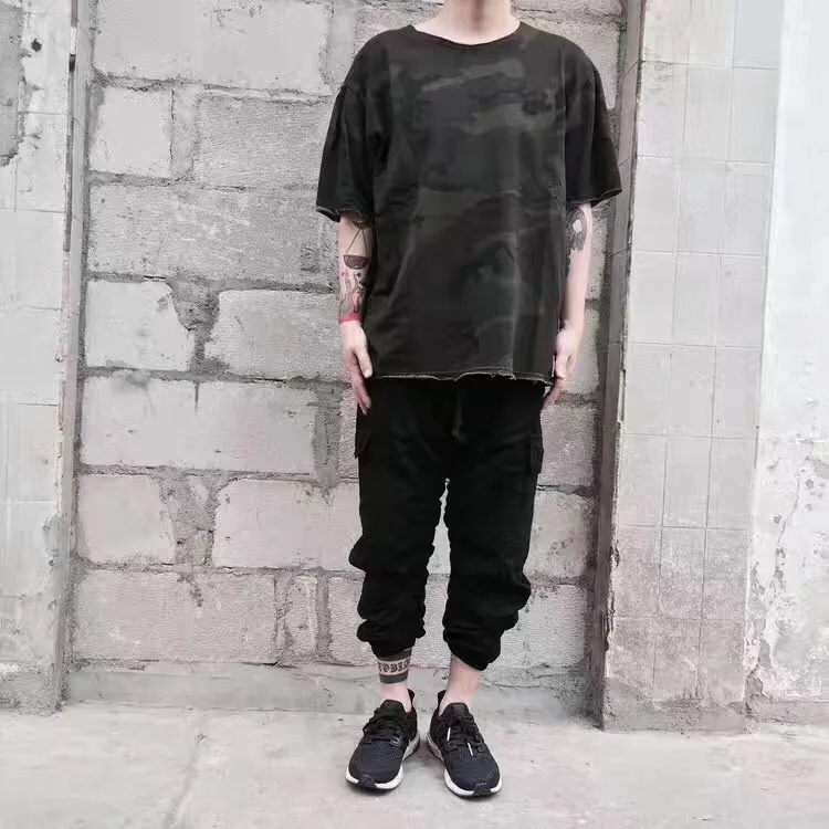Новинка 2017 популярные мужские брюки в стиле хип хоп модные камуфляжные одежда