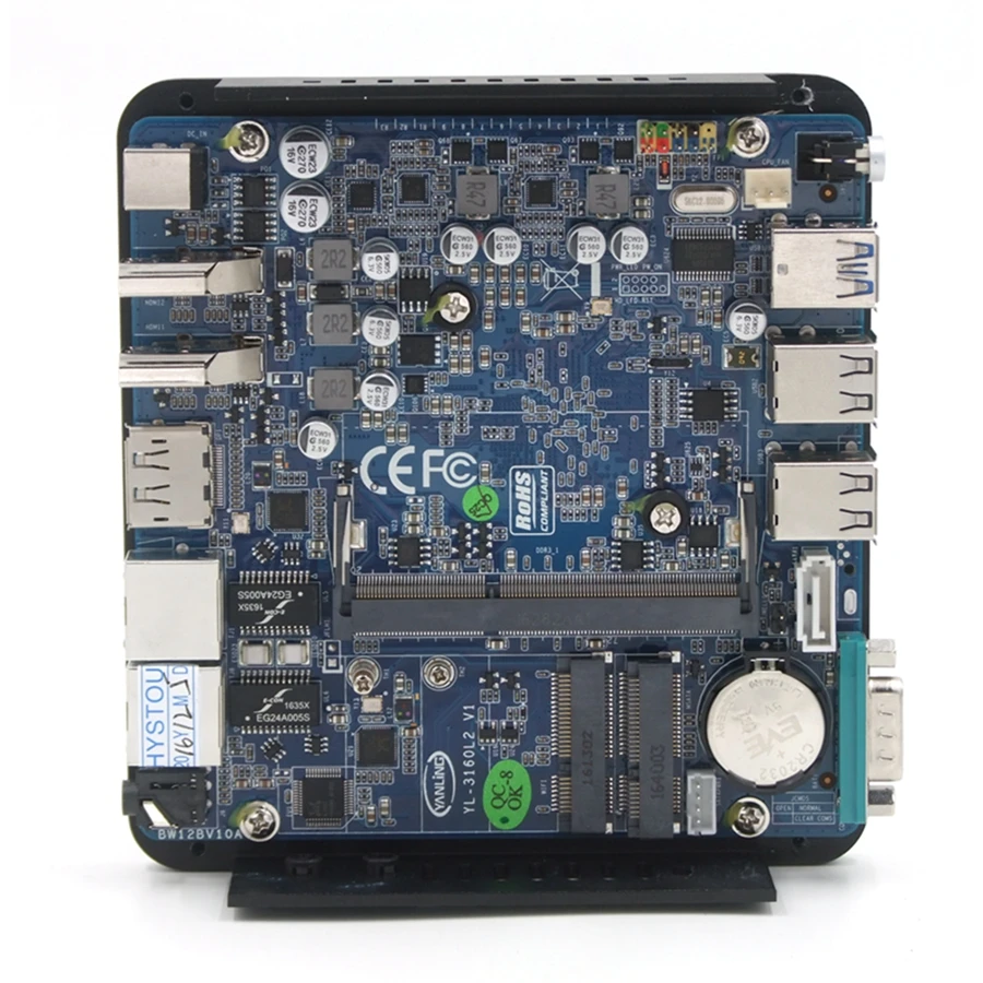 Двойной LAN безвентиляторный мини ПК с Windows 10 Intel NUC N3160 4 ядра Micro сервер PFsense