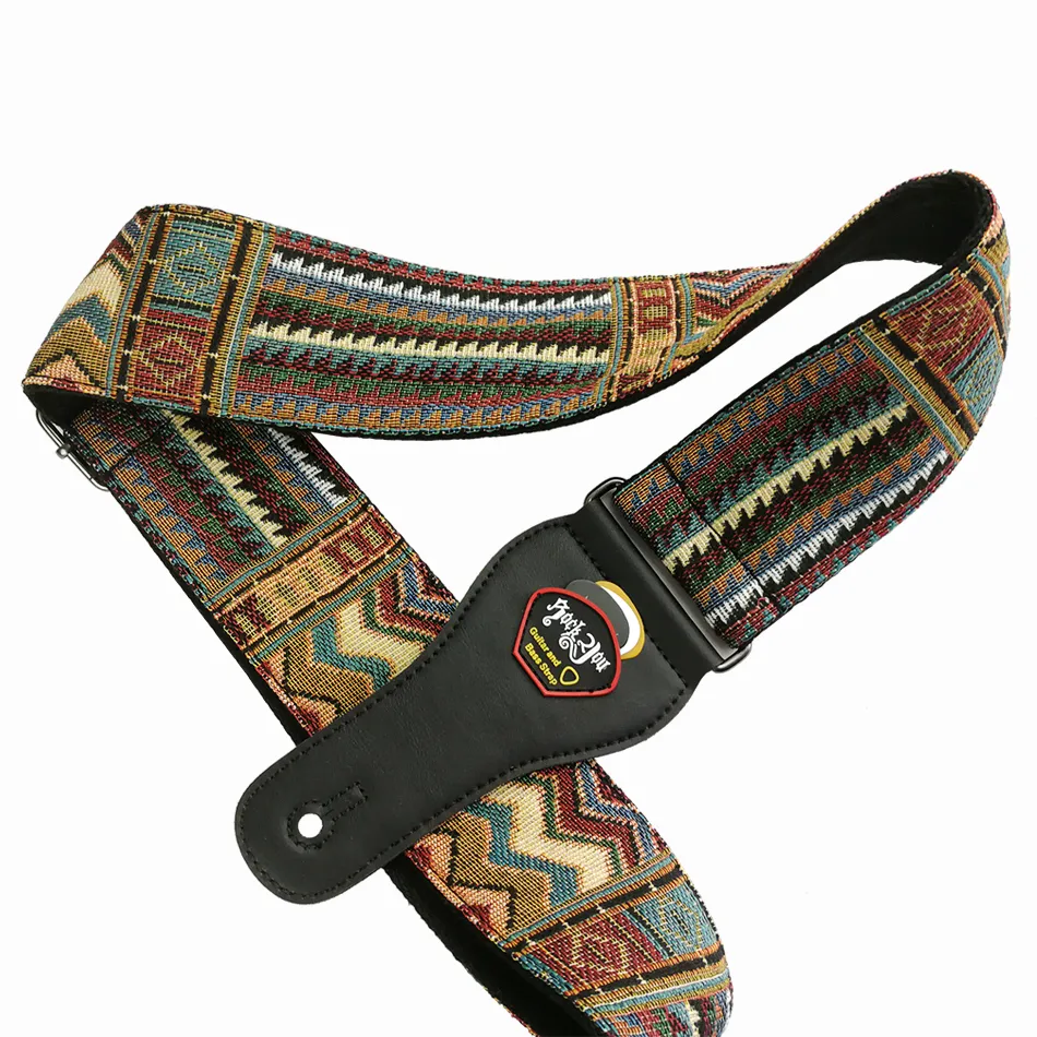 New High Quality Cotton Guitar Strap Acoustic Guitar Strap Electric Bass Guitar Strap Adjustable Length Widen 6.2 Cm enlarge