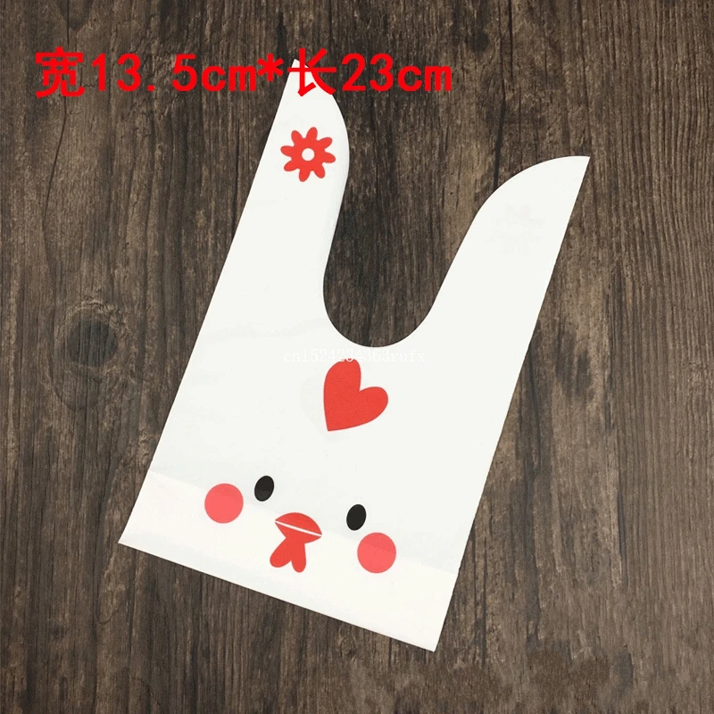 2000pcs Cute Rabbit Ear Cookie Bags Gift Candy Biscuits Bag Snack Baking Package Easter Event Party Supplies | Дом и сад