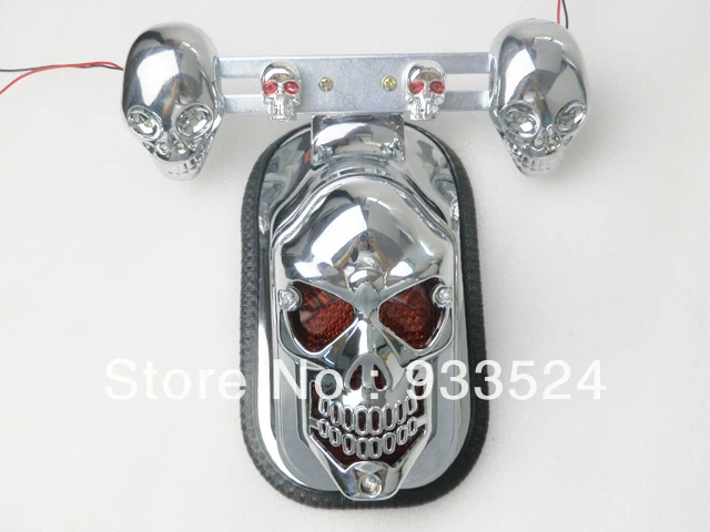 Задний фонарь в виде черепа с креплением для заднего фонаря задним фонарем Kawasaki