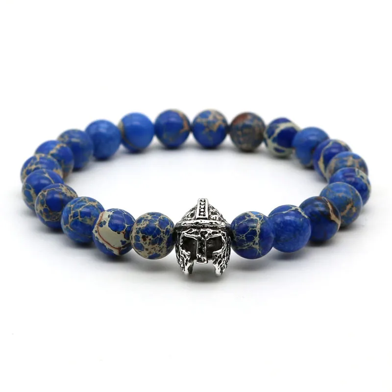 Браслет с бусинами в виде римского воина|bracelets for|helmet braceletstone bracelet |