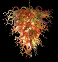 traditional chandelier home decoration blown murano glass led hanging chain chandelier