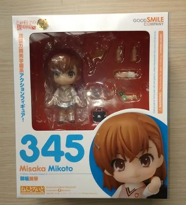 Аниме Nendoroid 345 электро мастер Toaru Kagaku no Railgun Misaka фигура Микото модель