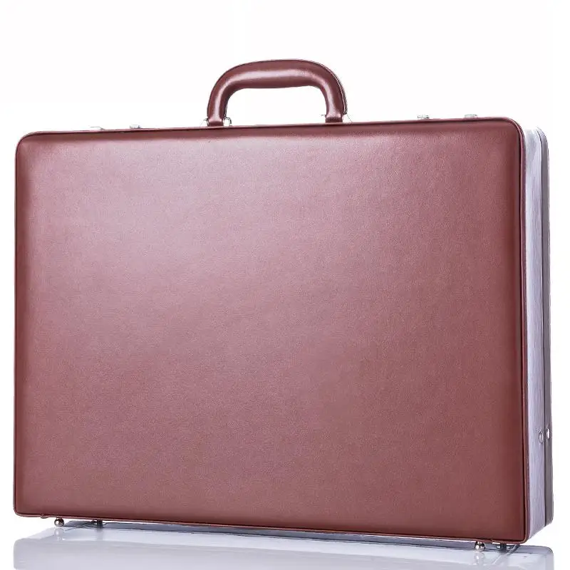 Мужской деловой Кожаный Чемодан кодовый портфель для ноутбука