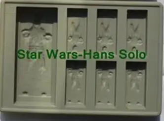Hans solo 6 видов стилей творческий Силиконовые Звездные войны Дарт Вейдер льда лоток Плесень шоколадное печенье мыло выпечки Кухня инструмент - Цвет: Hans solo