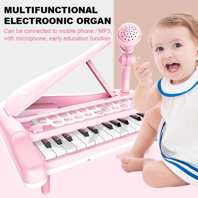 Многофункциональный электронный Органы с микрофоном фортепиано Enfant подключен к