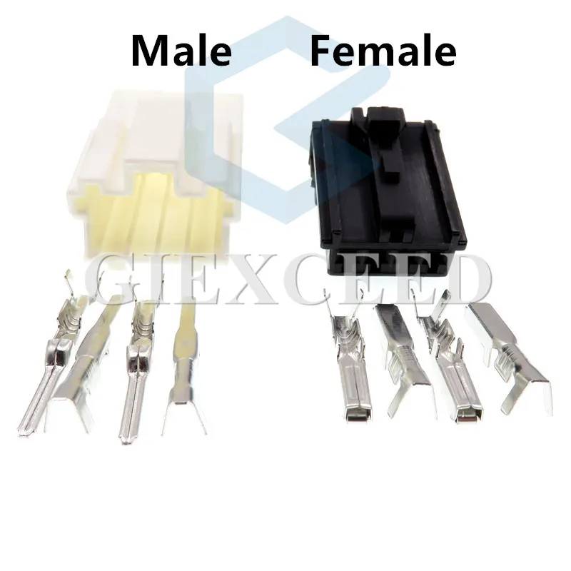 2 комплекта автомобильный Коннектор с 4-контактным разъемом мама | Автомобили и