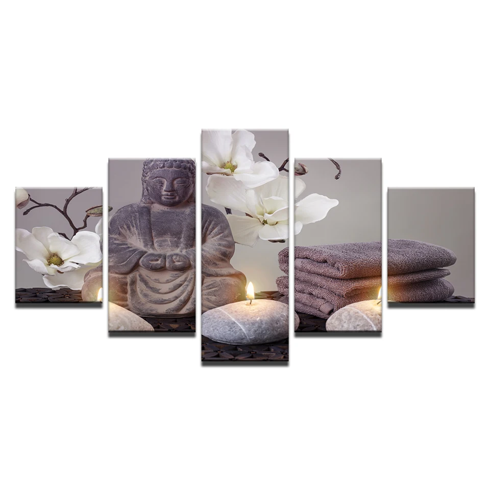 Картины на холсте настенный Декор для дома 5 шт. постеры в виде бабочки орхидеи с