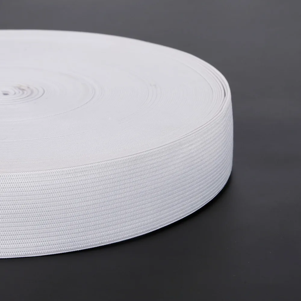 Width 0.6-5cm 5M White Black Elastic Band Spandex Belt Trim Sewing/Ribbon Clothes Flex Sewing Material for Shorts Skirt Trouse