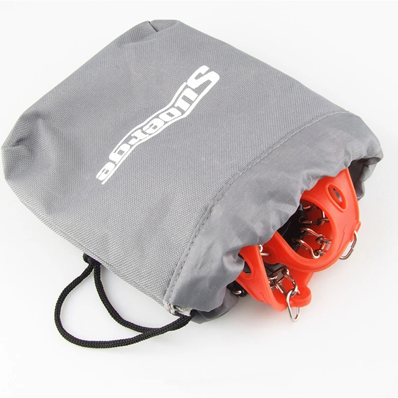 

1 Pair Upgraded Bundled Snow Ice Crampons Professional 13 Teeth Point Manganese Steel Ice Gripper Snow Board For Skiing Climbing