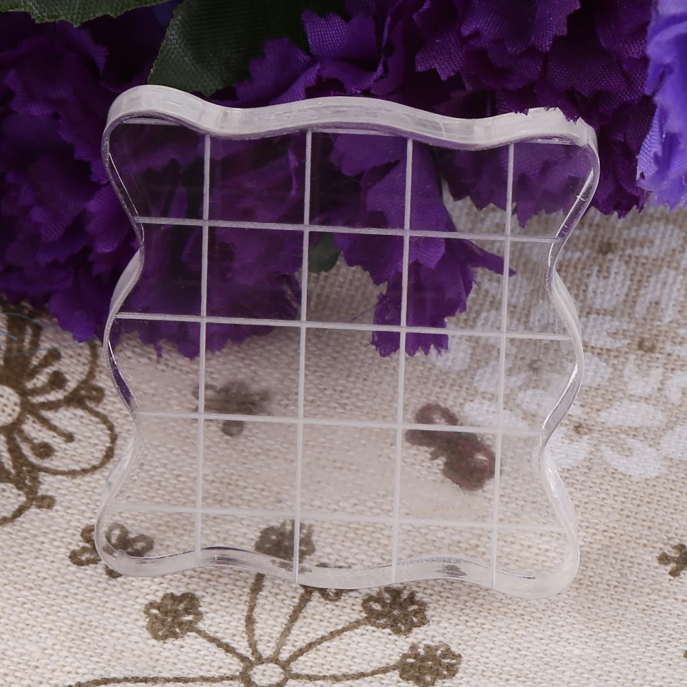 Transparent Clear Acrylic Block Pad for Scrapbooking Color Stamping Process Essential Tools | Дом и сад