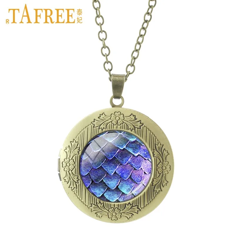 Tafree, модные ожерелья с подвеской в виде медальона, Лидер продаж, кошачий глаз, дракон, наша Леди из гуадалупа Мандала, модные стеклянные драгоценные камни GL01 - Окраска металла: GL02 bronze