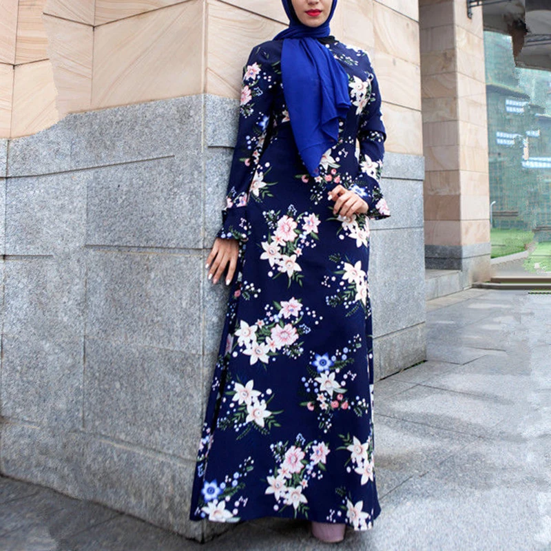 Мусульманское платье Abaya Турецкая женская одежда на Ближнем Востоке Модный