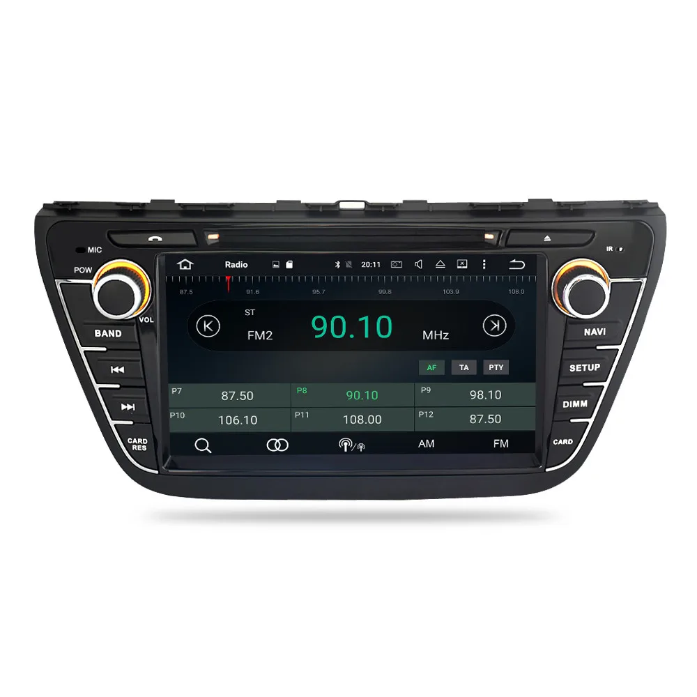 Android 9 0 автомобильный dvd-радиоплеер для Suzuki SX4 S-Cross 2014 2015 2016 аудио gps Мультимедиа