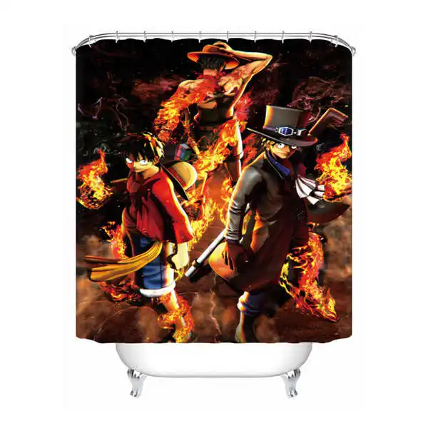 Shower Curtain Пользовательские Водонепроницаемый душ Шторы Cool Аниме Одна деталь с Ванная комната Декор различные размеры#180320-02-232 - Цвет: Shower Curtain