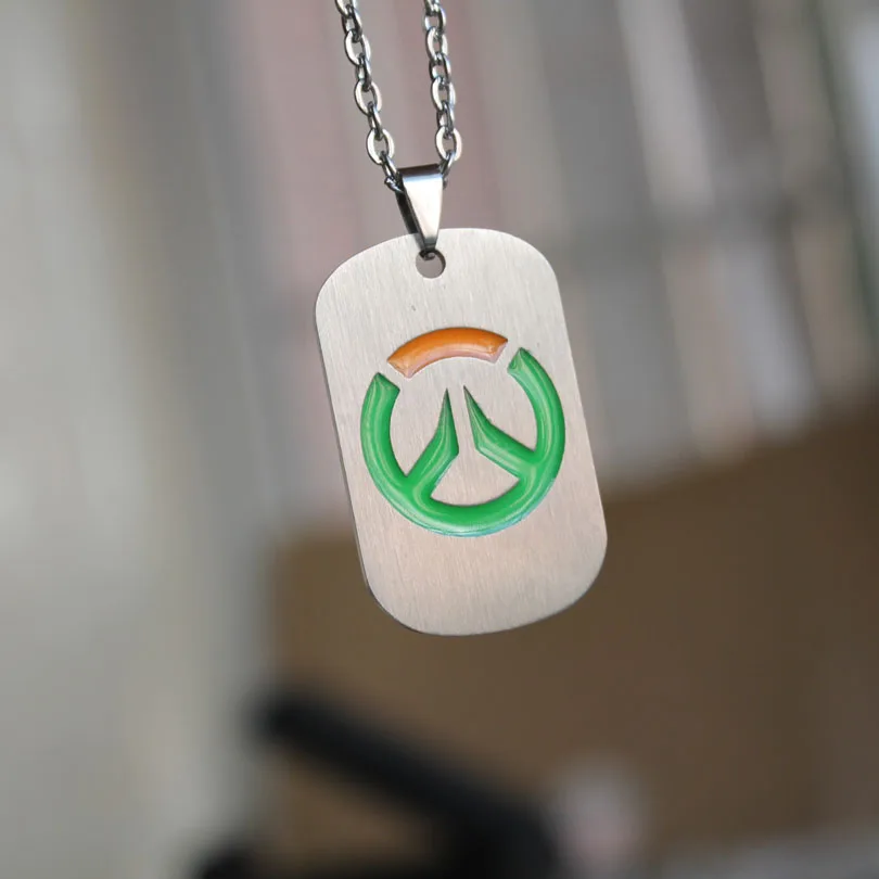 Ожерелье Overwatch светящееся ожерелье подвески брелок Модная бижутерия подвеска